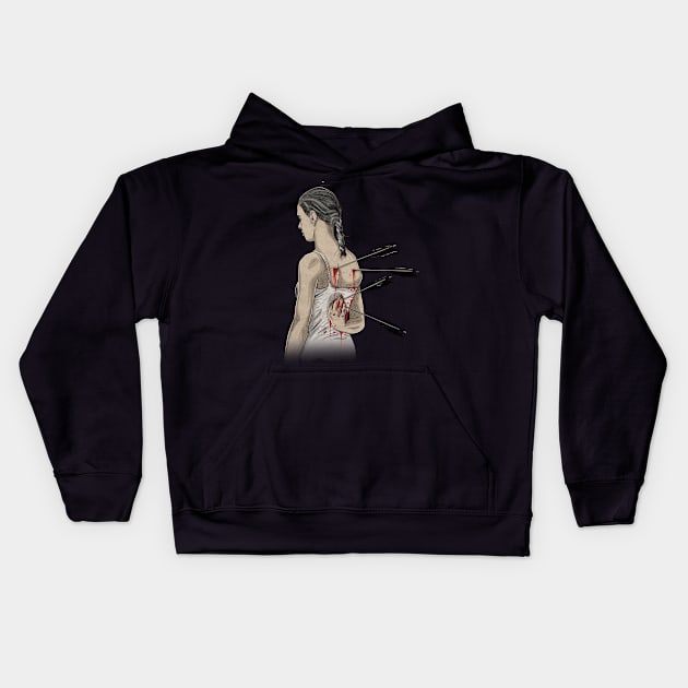 woman Kids Hoodie by Arash Shayesteh